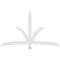 Ekena Millwork Davenport Architectural Grade PVC Gable Bracket, 84"W x 49"H x 2"D x 4"F, 14/12 Pitch GBP084X49X0204DAV00 - alternate 2